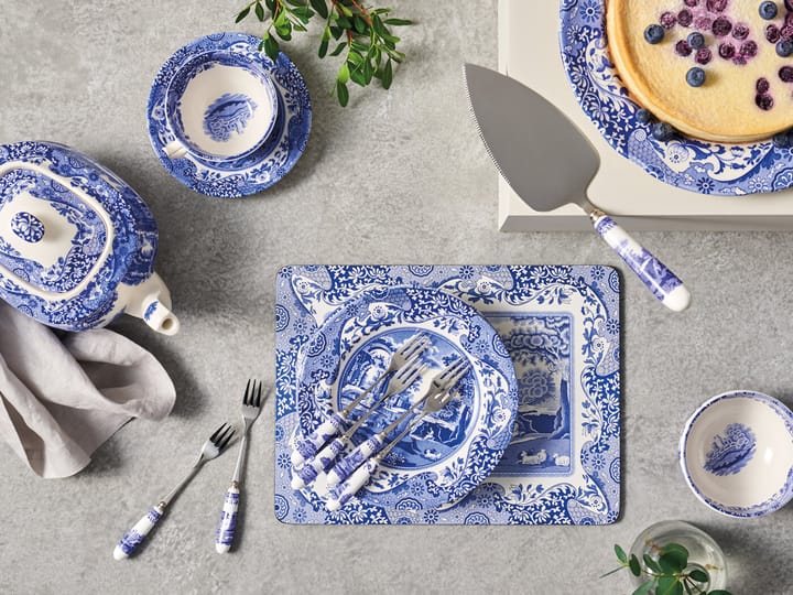 Pala para tarta Blue Italian 25 cm, Cerámica-acero inoxidable Spode