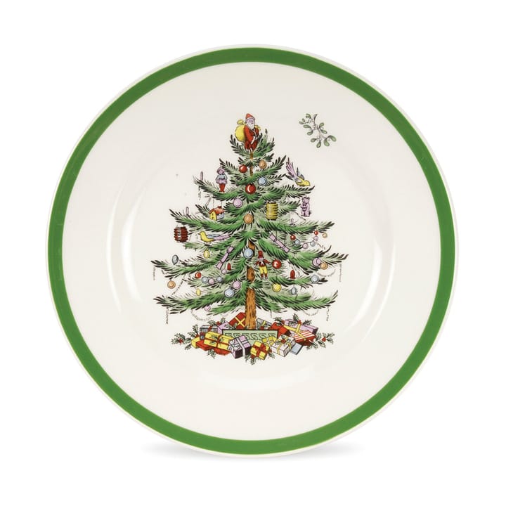 Platillo Christmas Tree Ø20 cm - White-green-red - Spode