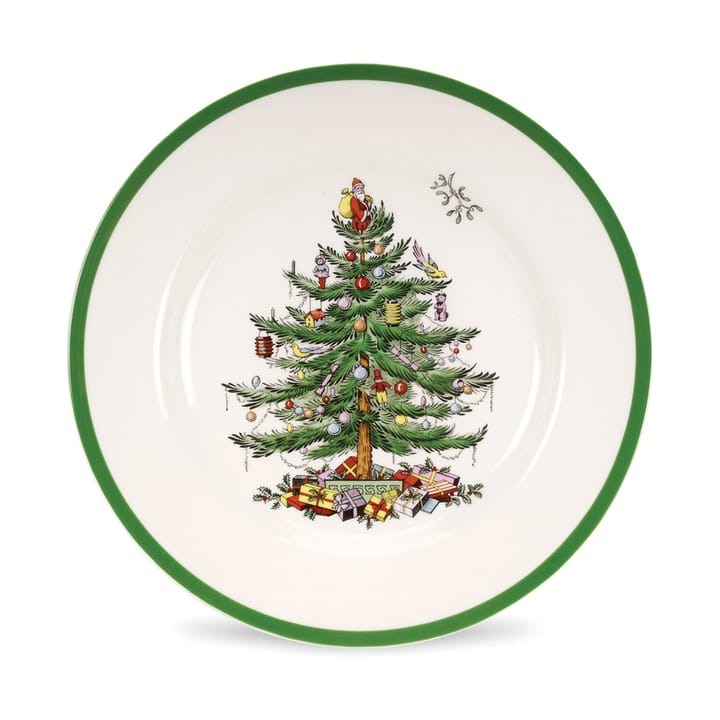 Plato Christmas Tree Ø27 cm - White-green-red - Spode