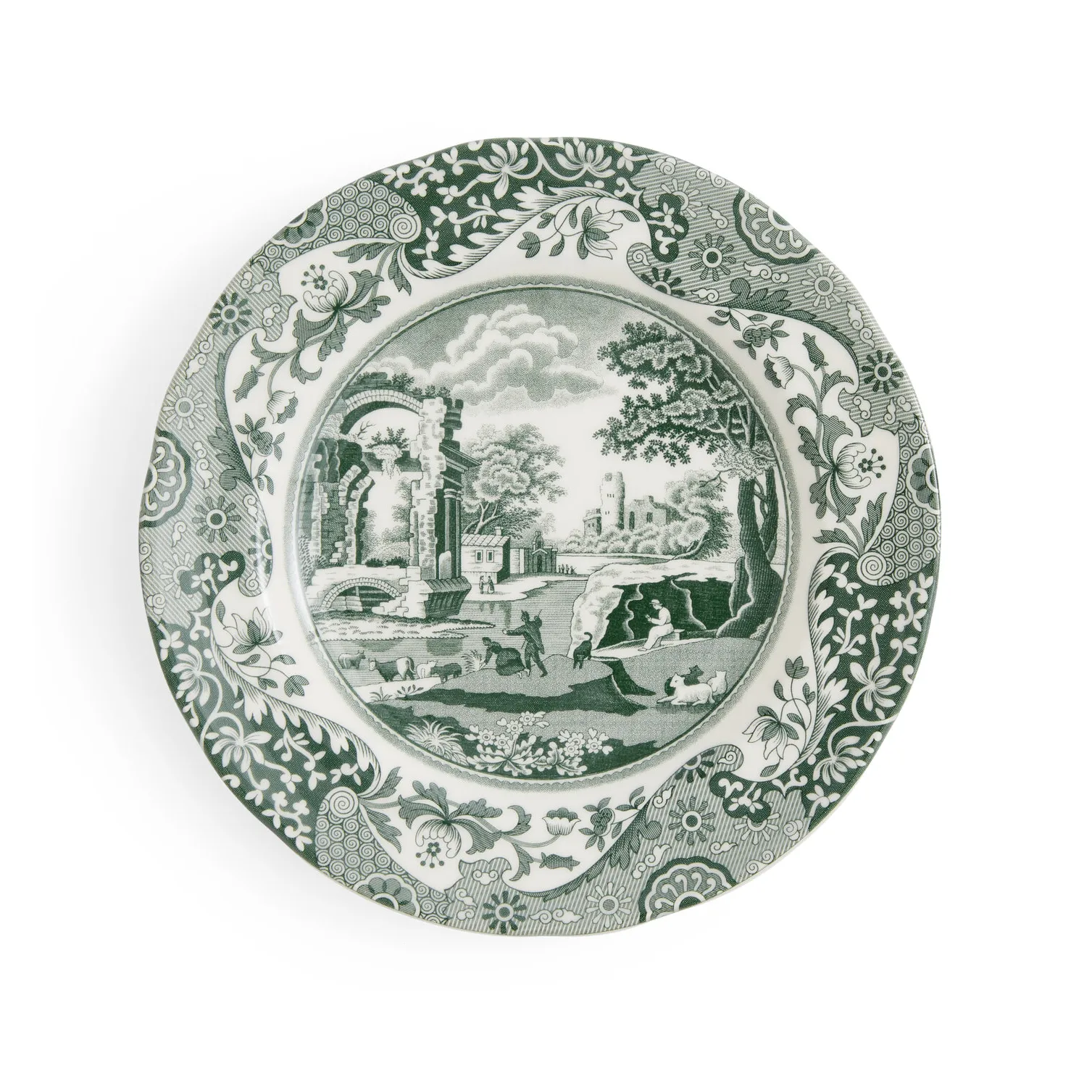 Spode Plato Heritage Green Italian Verde, 20 cm | Decoración & Diseño Nórdico | Platos llanos | Verde