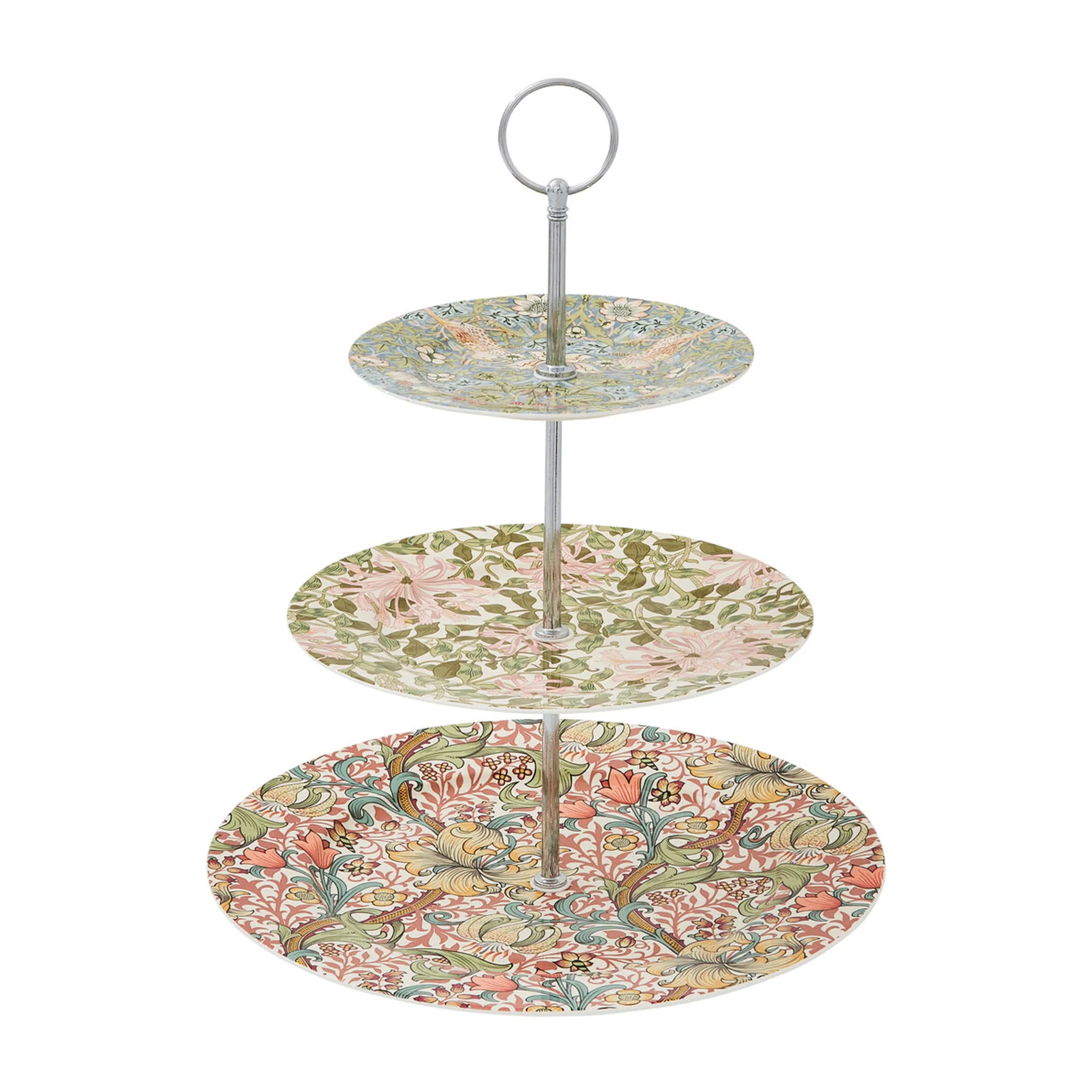 Plato para galletas 3 pisos Morris & Co. 35,5 cm, Multi Spode