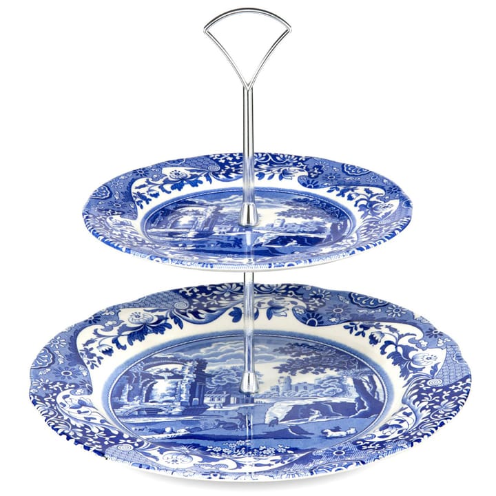 Plato para tarta Blue Italian - 2 pisos - Spode