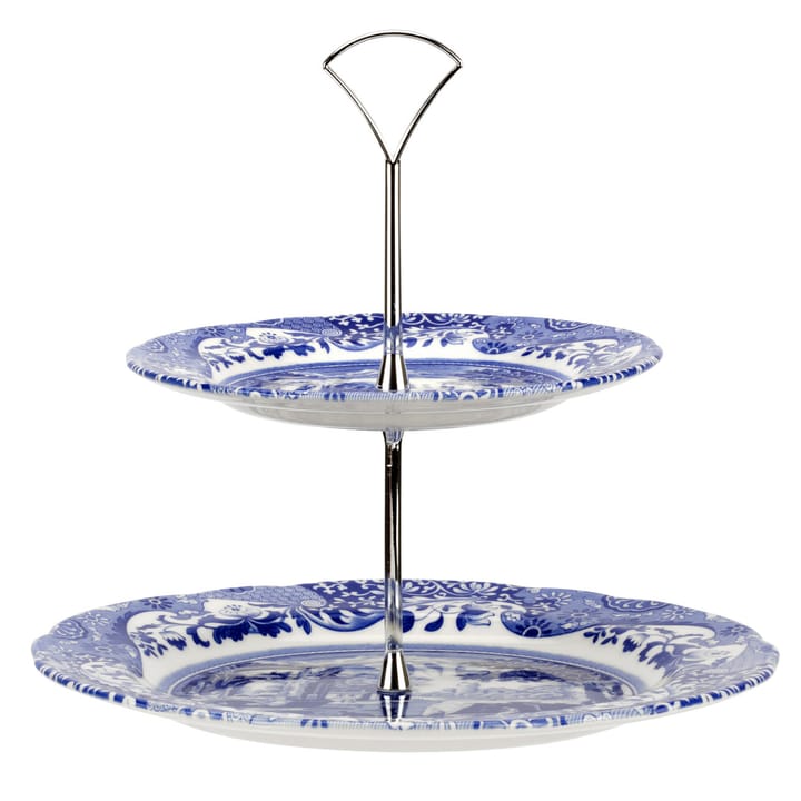 Plato para tarta Blue Italian, 2 pisos Spode
