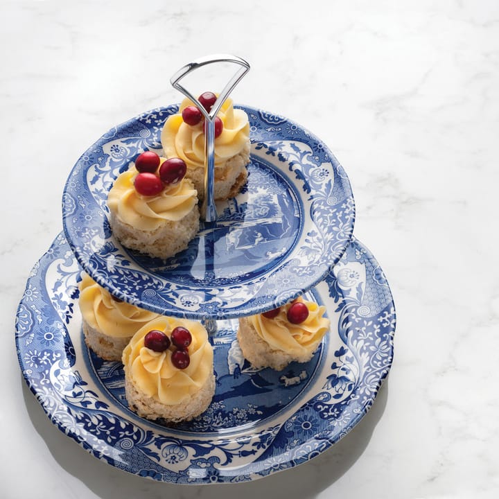 Plato para tarta Blue Italian, 2 pisos Spode