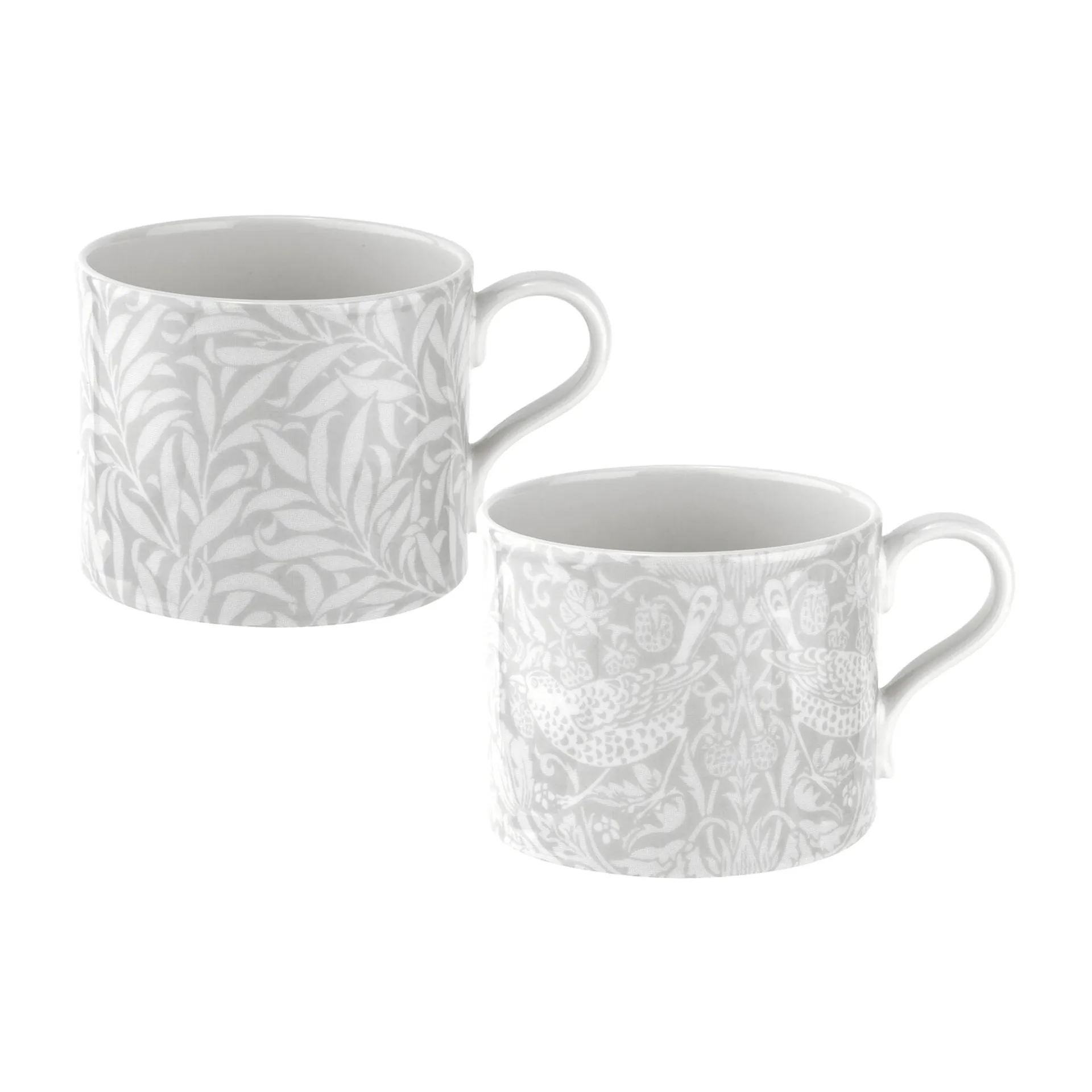 Set de 2 tazas Strawberry Thief & Willow Bough 34 cl, Grey Spode