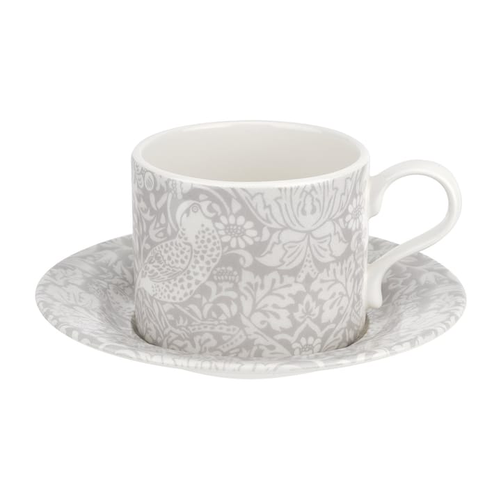Taza de té y platillo Strawberry Thief 28 cl - Grey - Spode