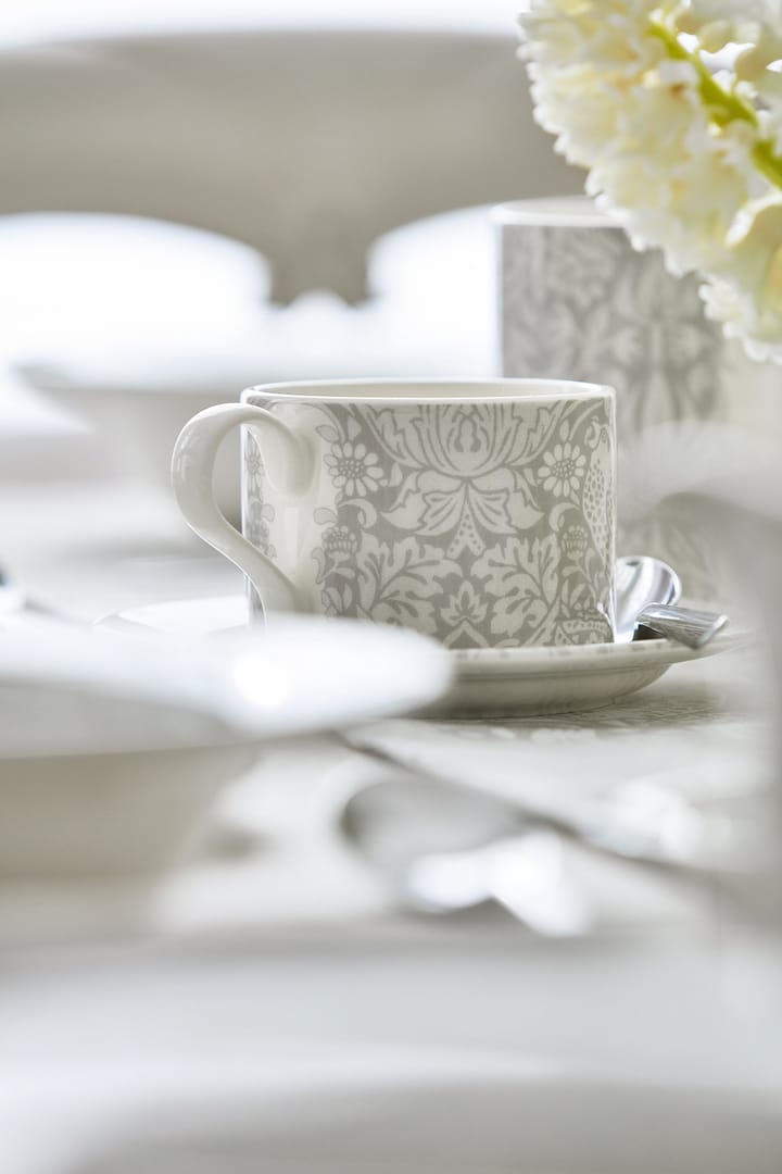Taza de té y platillo Strawberry Thief 28 cl - Grey - Spode