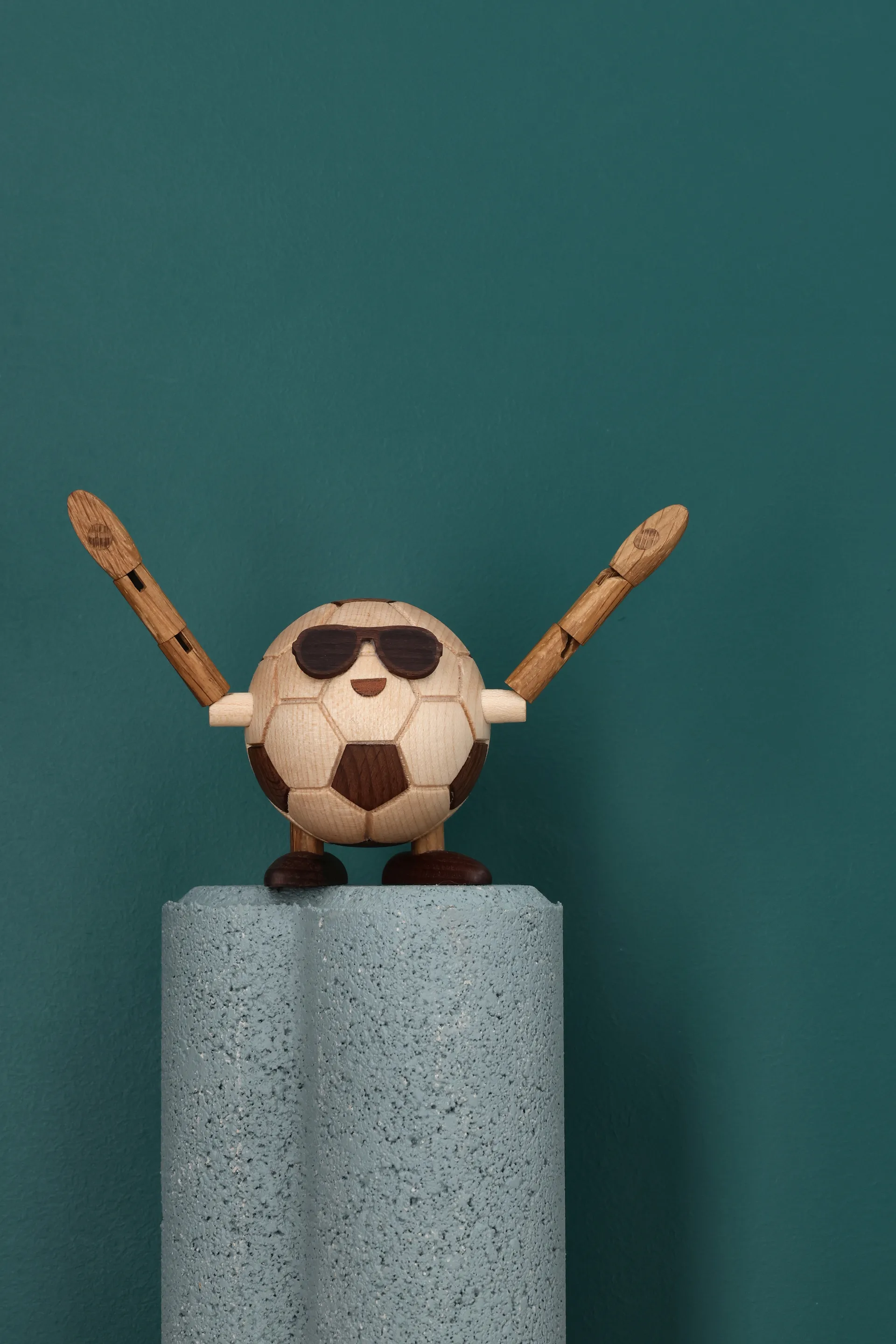 Billy Ball figura de fútbol, Beige, 8x6,5x6,7 cm Spring Copenhagen