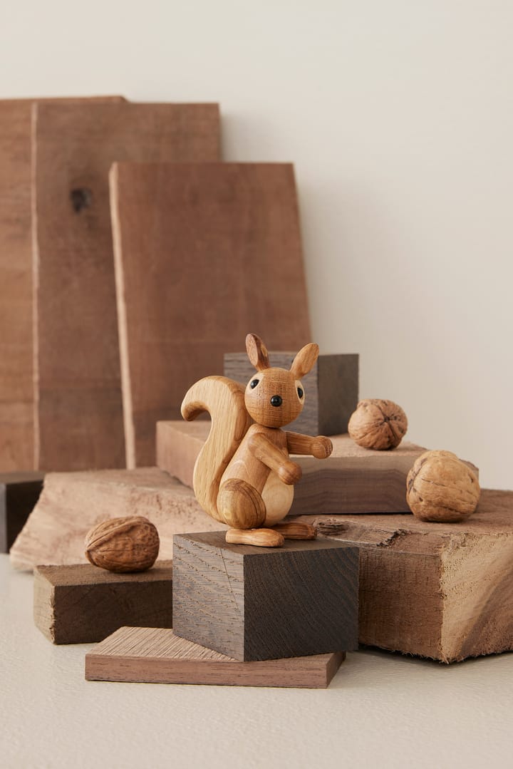Decoración ardilla pequeña Peanut 8,5 cm - Roble - Spring Copenhagen
