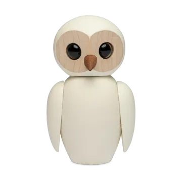 Decoración búho Wise 7 cm - Blanco - Spring Copenhagen