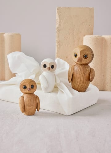 Decoración búho Wise 7 cm - Blanco - Spring Copenhagen