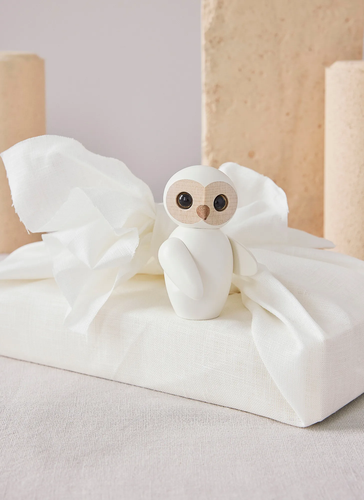 Decoración búho Wise 7 cm, Blanco Spring Copenhagen