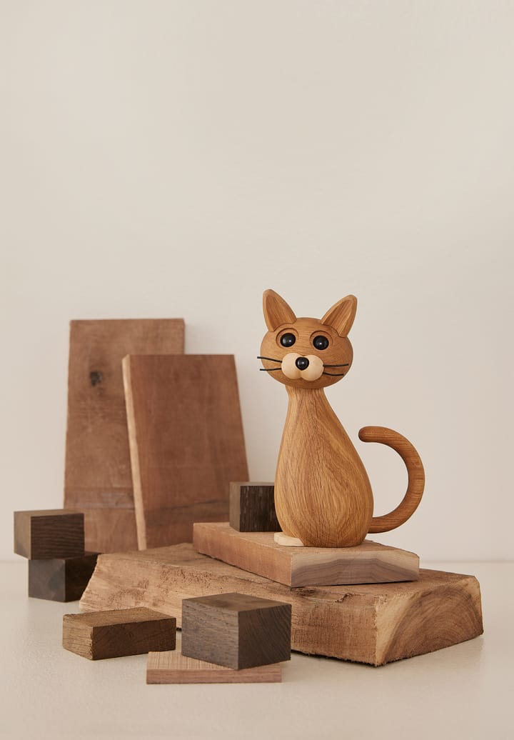 Decoración gato Brave 24 cm Ek, Roble Spring Copenhagen