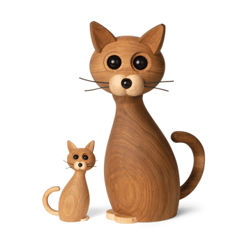 Decoración gato Lucky 42 cm - Roble-Arce - Spring Copenhagen