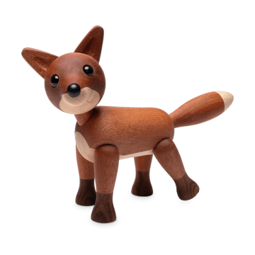 Decoración zorro Foxy 12 cm - Caoba - Spring Copenhagen