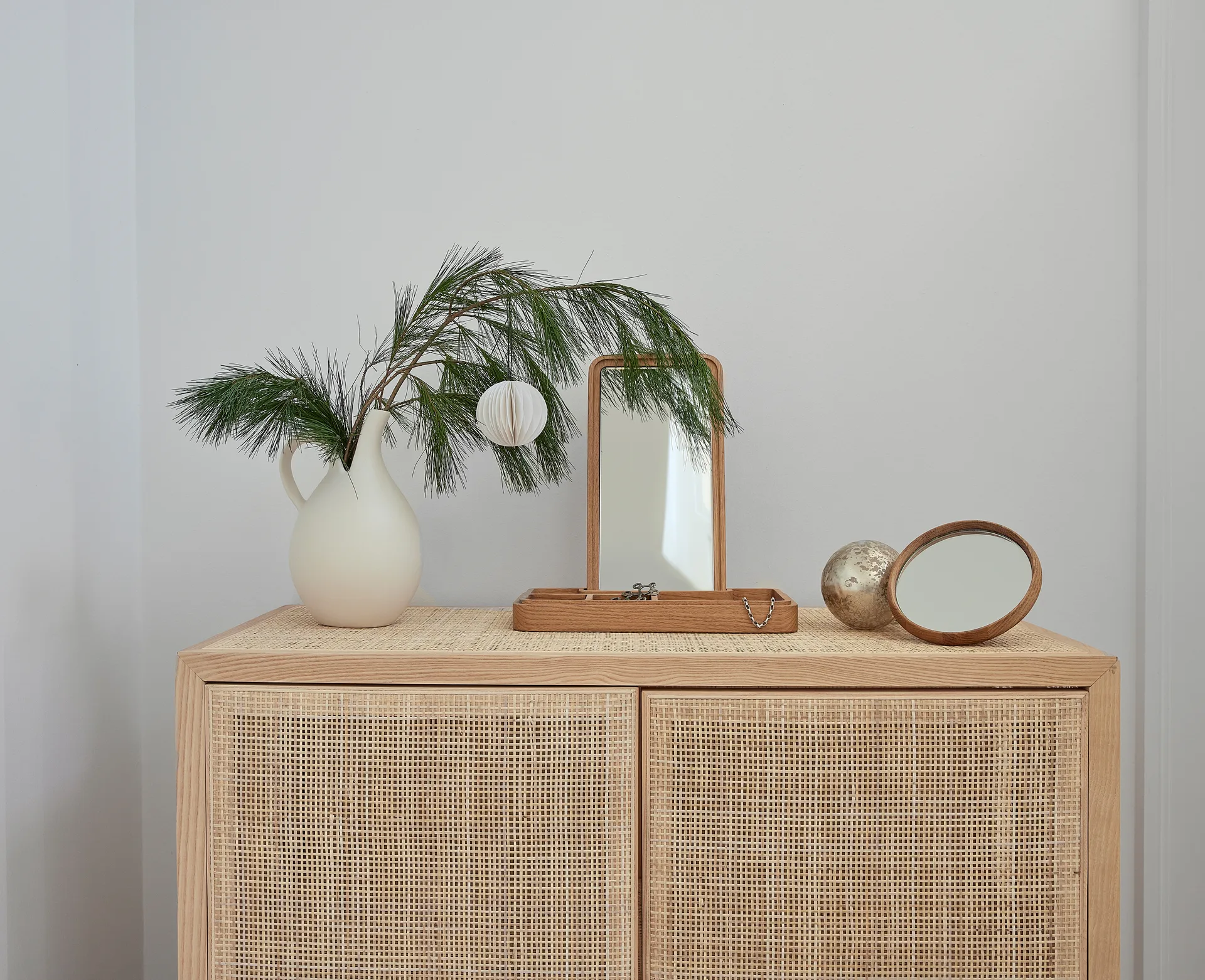 Espejo con caja de almacenamiento 32 cm, Roble Spring Copenhagen