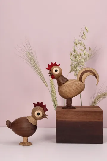Figura gallo Rise  - Beige, 4,2x12x10,5 cm - Spring Copenhagen