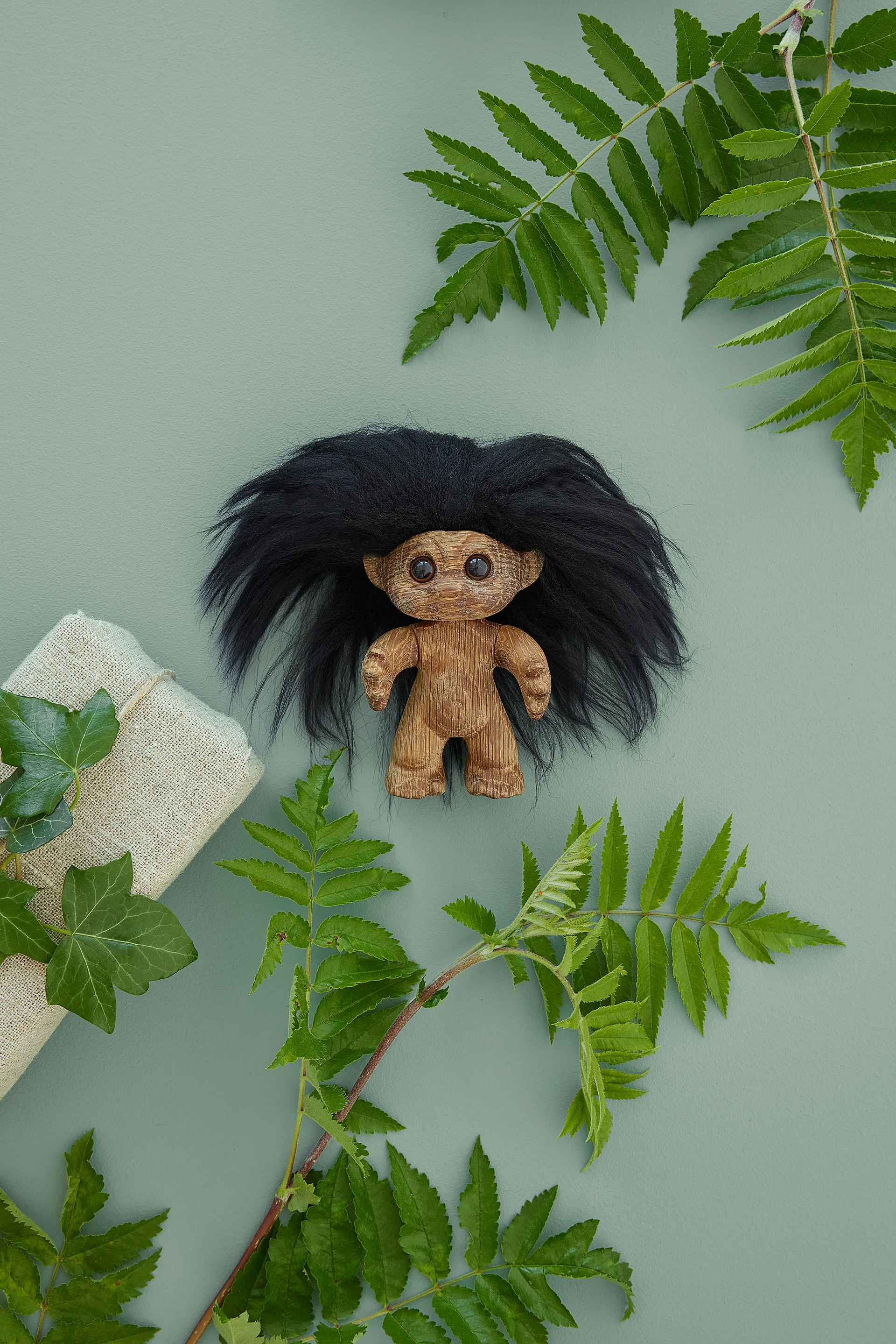 Troll de la suerte 9 cm, Roble Spring Copenhagen