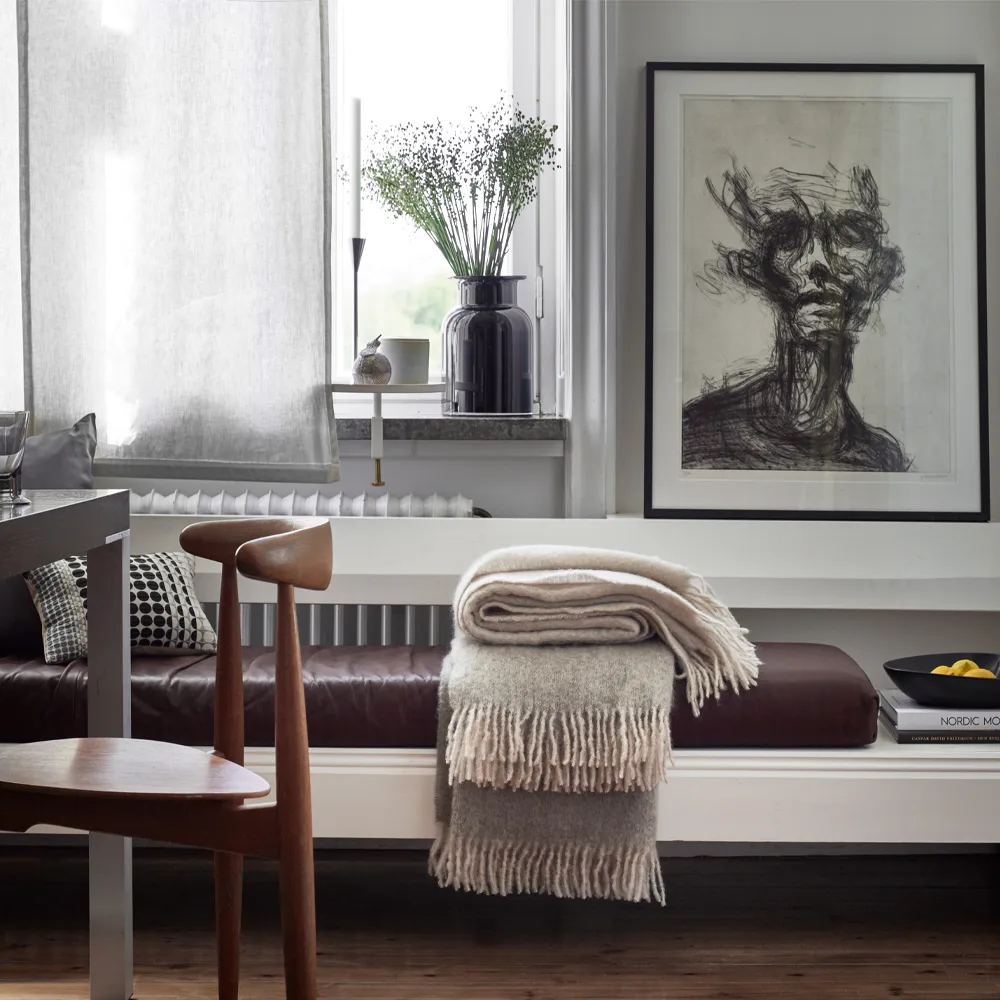 Manta de mohair, Bright white Stackelbergs