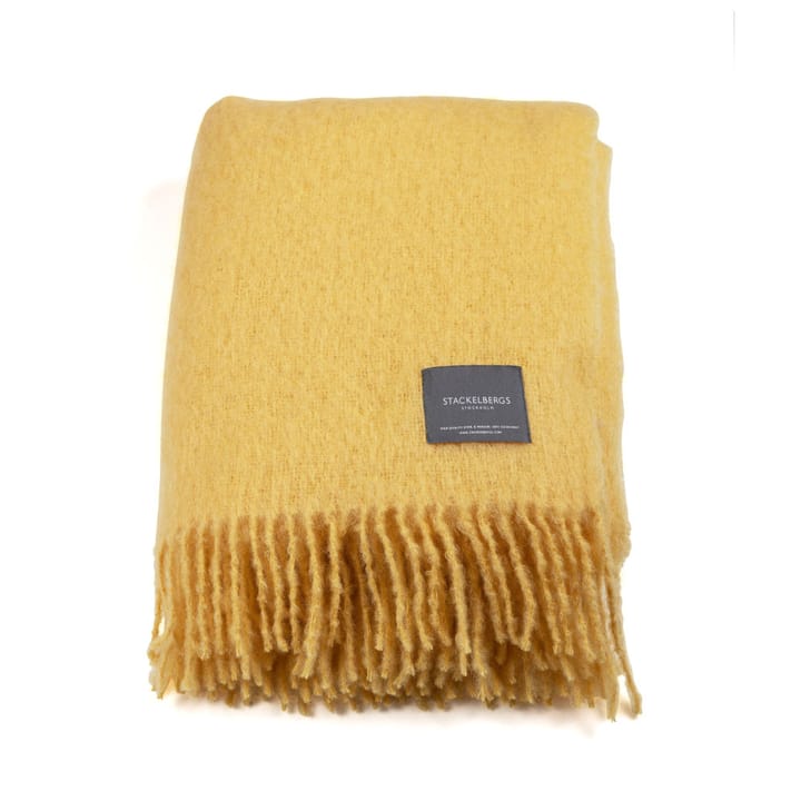 Manta de mohair - Golden yellow - Stackelbergs