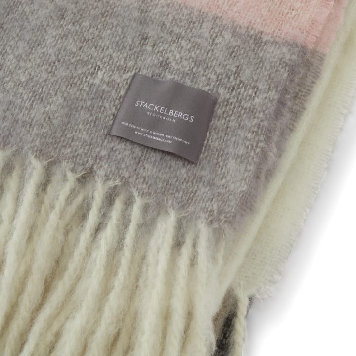 Manta de mohair, Marrón, Negro y Rosa Stackelbergs