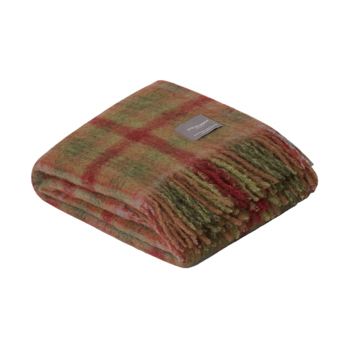 Manta de mohair - Moss & Fired Earth Check - Stackelbergs