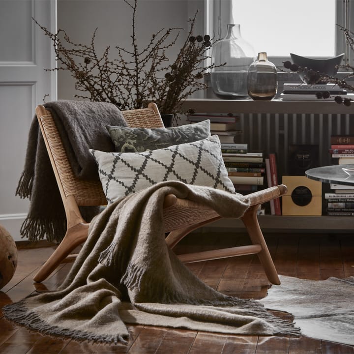 Manta de mohair, Sea foam & green bay melange Stackelbergs