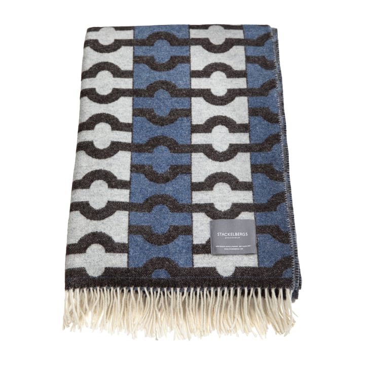 Manta Wallpaper - Blue, brown & white - Stackelbergs