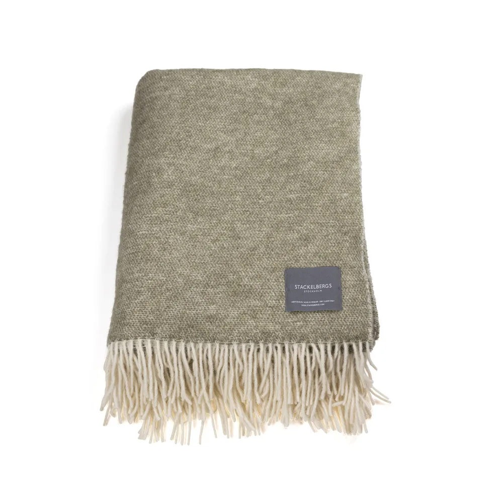Manta Wool, Olive & offwhite Stackelbergs