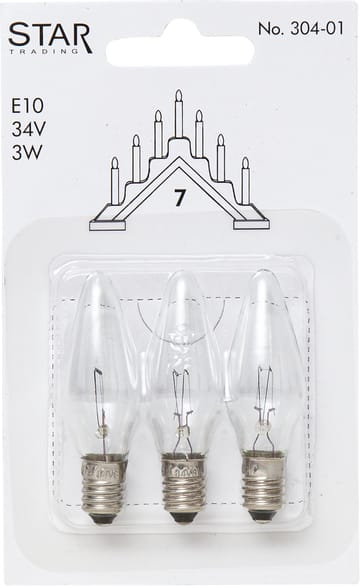 3 Bombillas de repuesto E10 Star Trading - 304-01 (7-brazos) - Star Trading