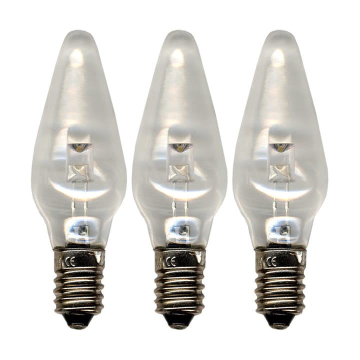 3 Bombillas de repuesto E10 universal-LED interior, 2100K no regulable Star Trading