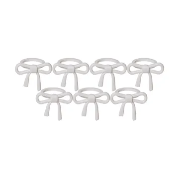 Arandela para vela Rosett - Blanco, 7-pack - Star Trading