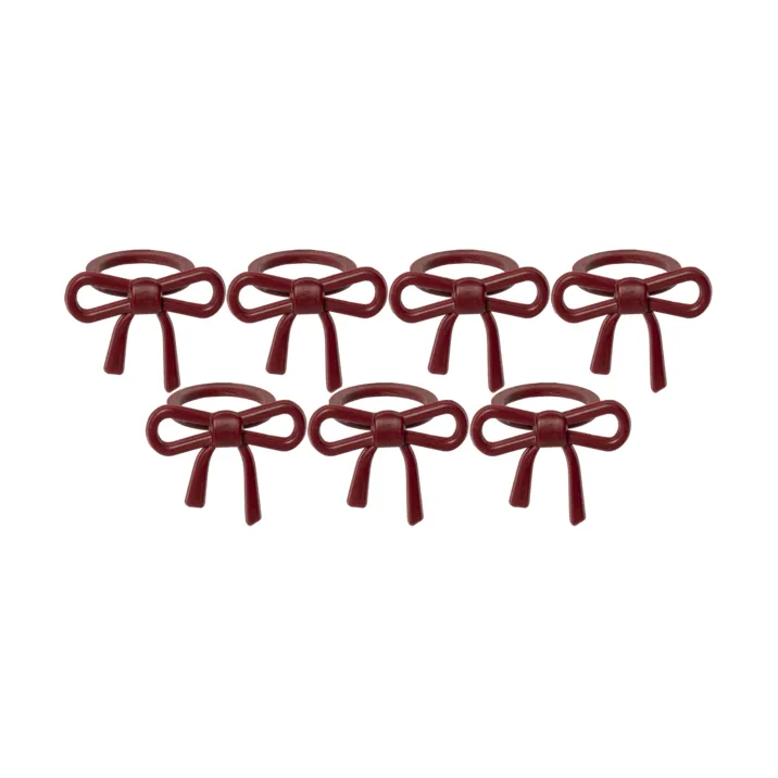 Arandela para vela Rosett - Rojo, 7-pack - Star Trading