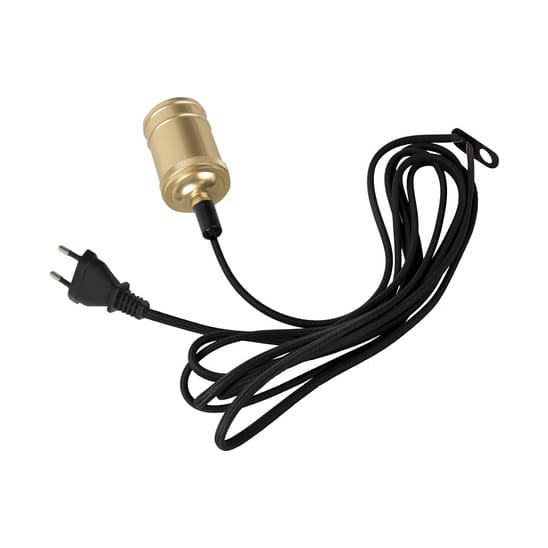 Cable con interruptor Classical - negro-latón - Star Trading