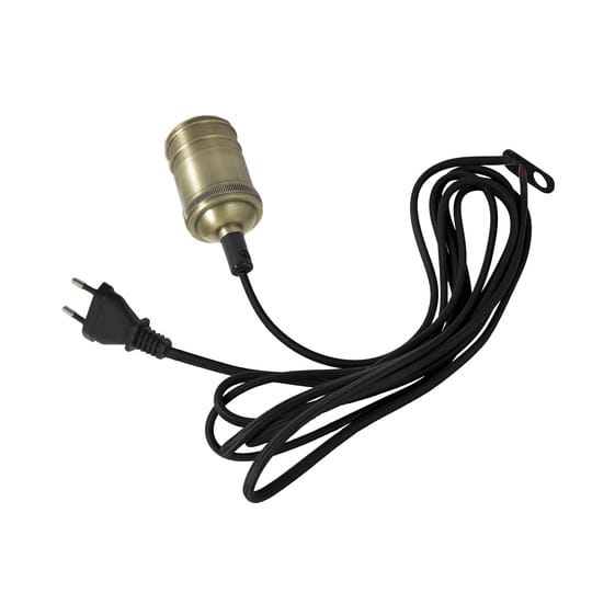 Cable con interruptor Classical - negro-óxido - Star Trading