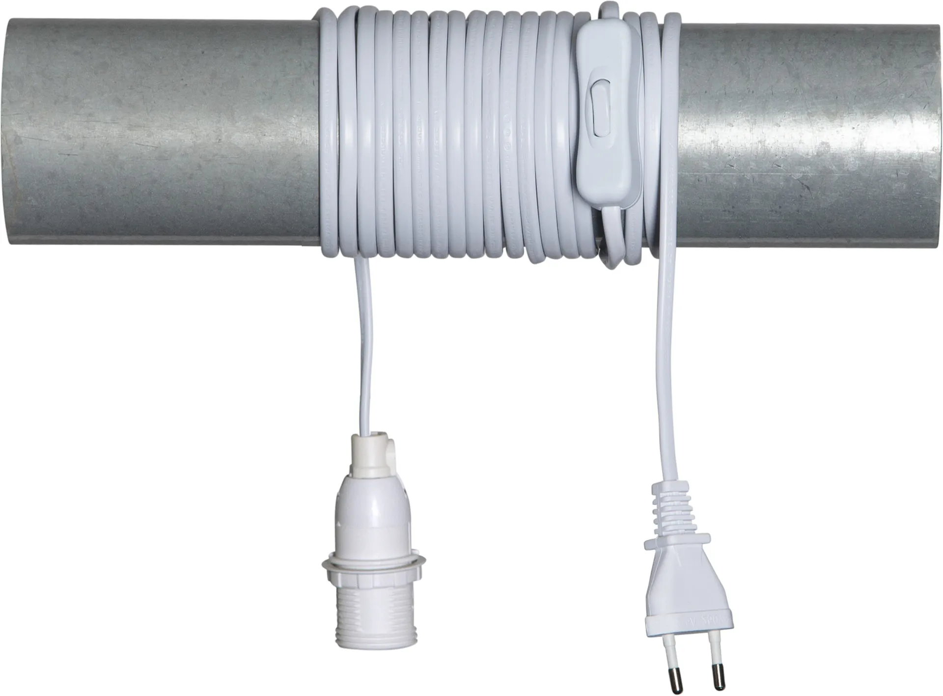 Cable E14 5 m con interruptor, blanco Star Trading