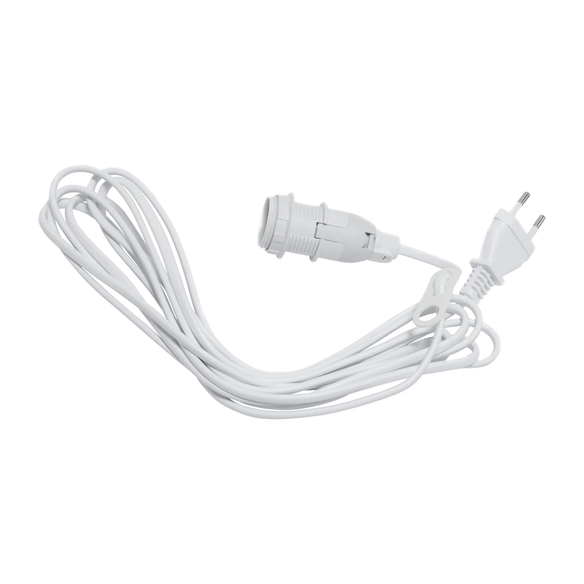 Cable E14 Basic 3,5 m, blanco Star Trading