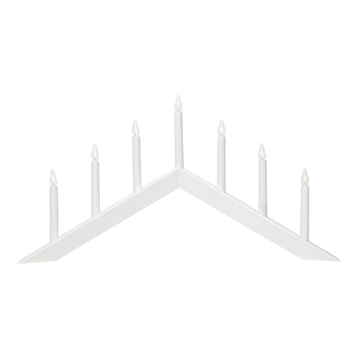 Candelabro Arrow 36 cm - blanco - Star Trading