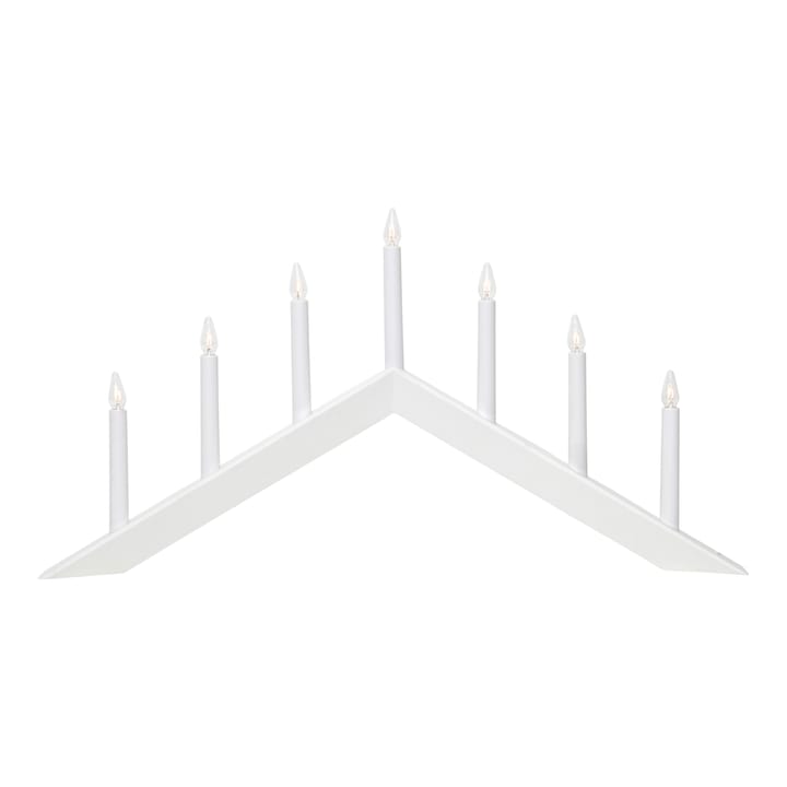 Candelabro Arrow 36 cm - blanco - Star Trading