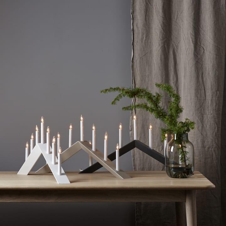 Candelabro Arrow 36 cm, gris Star Trading