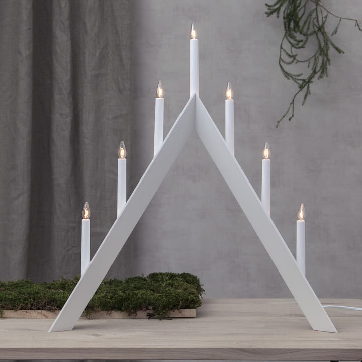 Candelabro Arrow 64,5 cm, blanco Star Trading