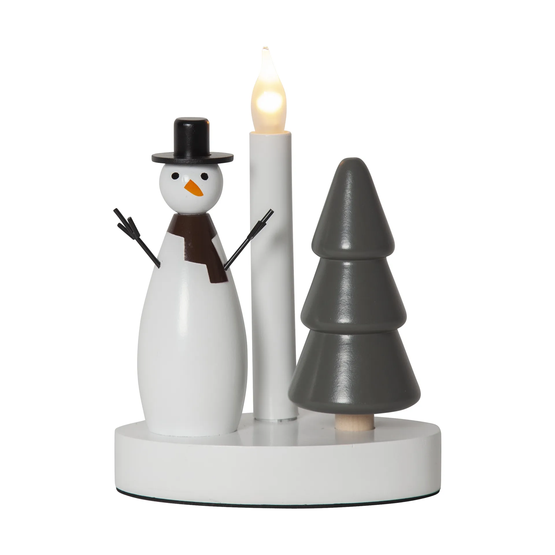 Candelabro Christmas Joy, Muñeco de nieve Star Trading