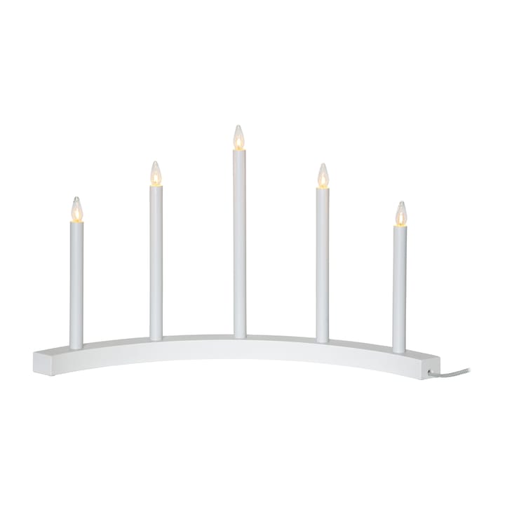 Candelabro de adviento Accent - blanco - Star Trading