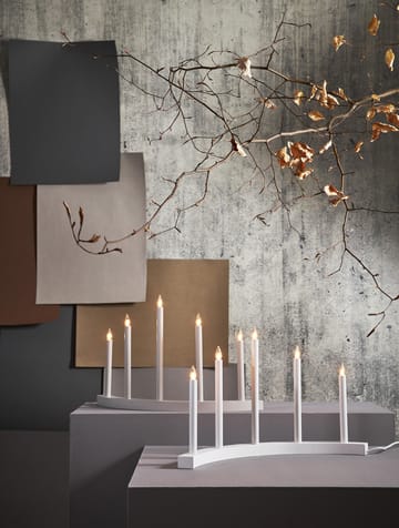 Candelabro de adviento Accent - blanco - Star Trading