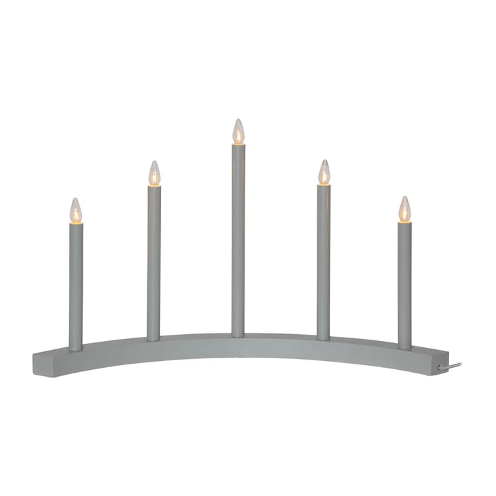 Candelabro de adviento Accent - gris - Star Trading