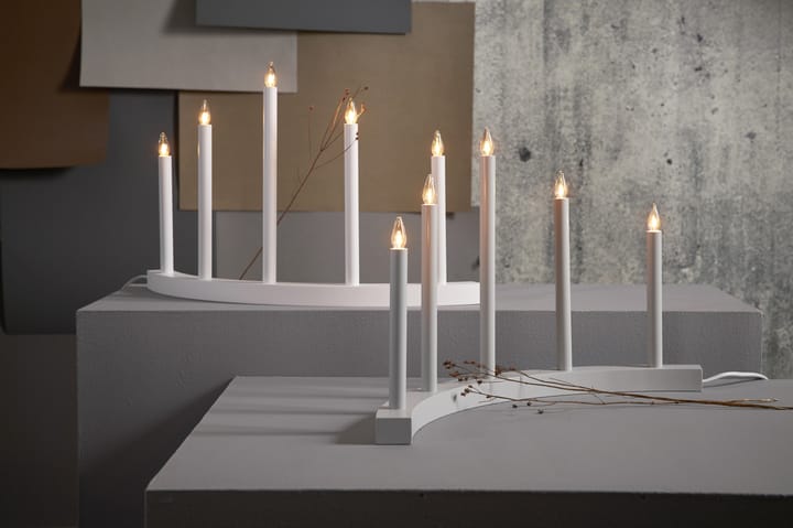 Candelabro de adviento Accent - gris - Star Trading