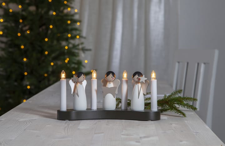 Candelabro de adviento Angel choir, blanco Star Trading