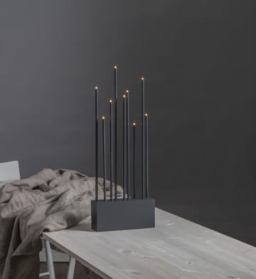 Candelabro de adviento Buzz - gris - Star Trading