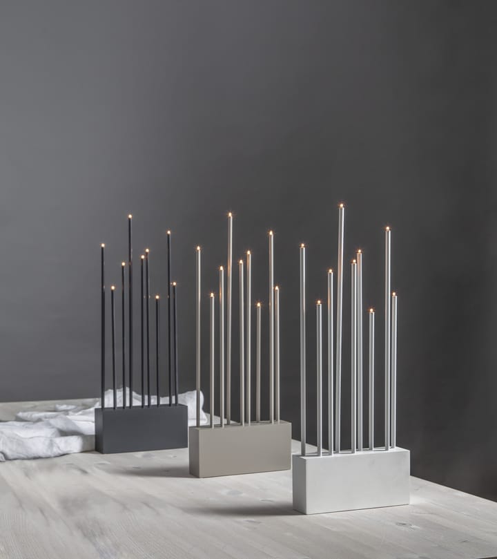 Candelabro de adviento Buzz, gris Star Trading