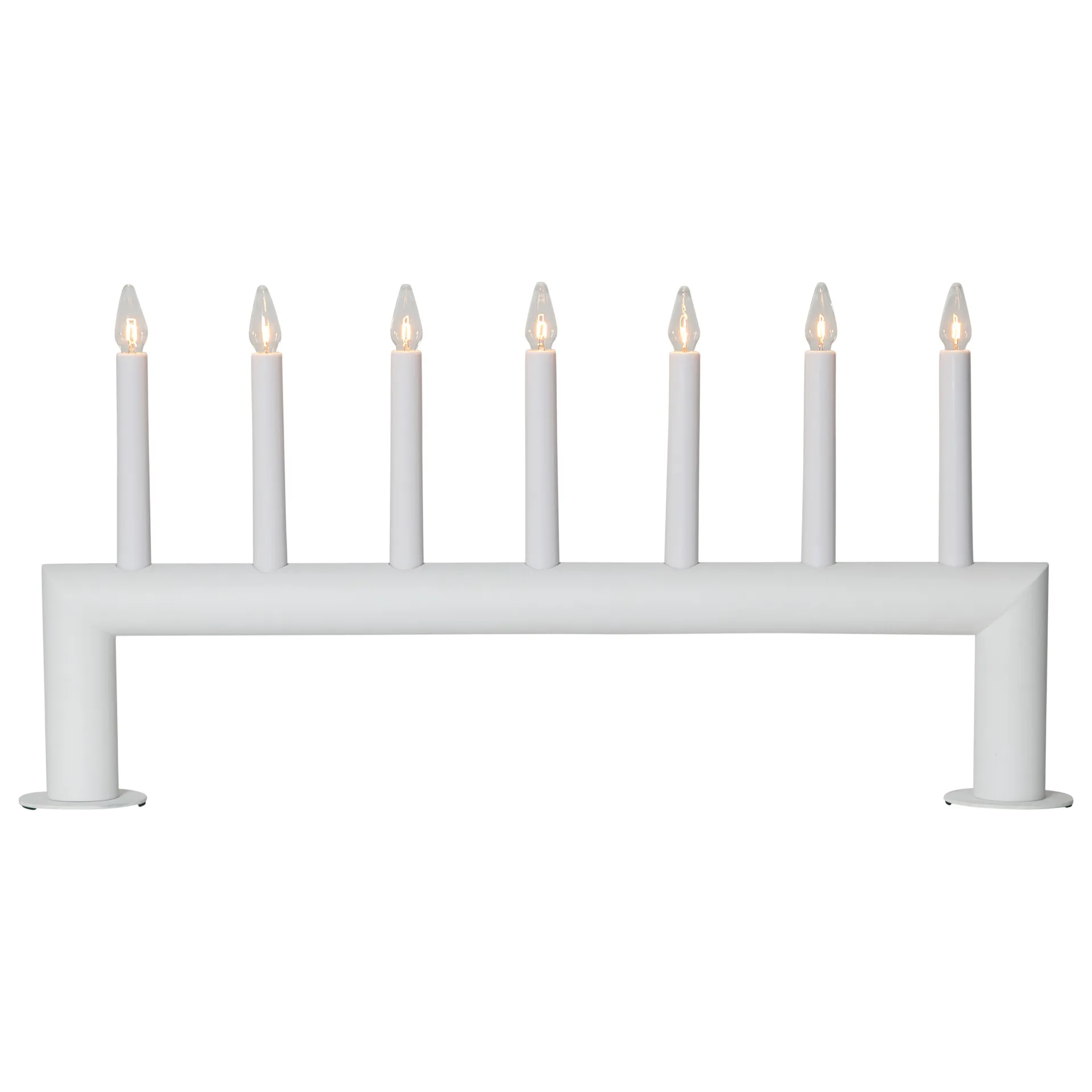 Candelabro de Adviento Circum bajo 29 cm, blanco Star Trading